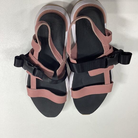 The sporty-chic SOREL® Kinetic™ Impact Sling sandals have the strappy leather up - Picture 6 of 11